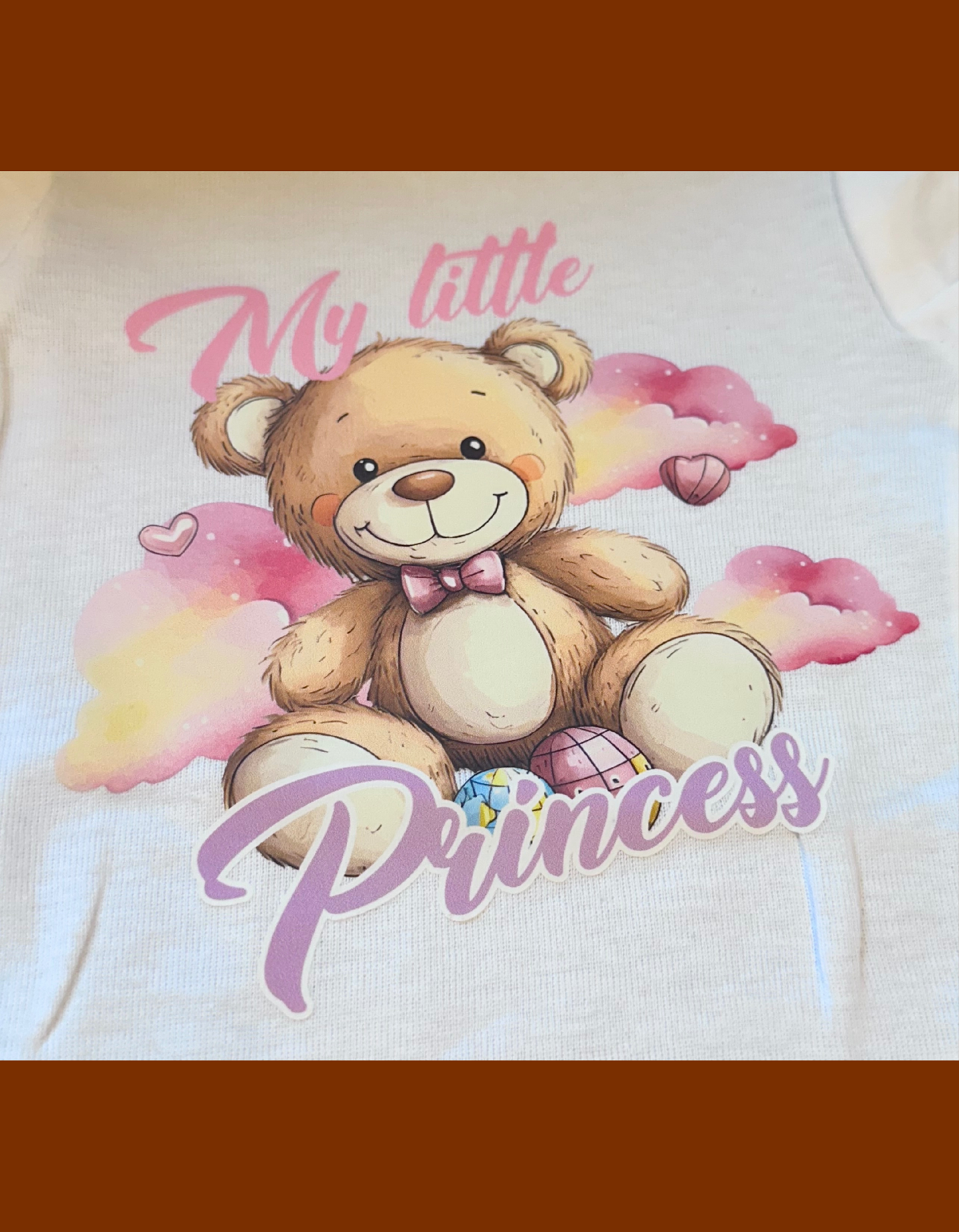 Baby girl teddy bear Onesie Set 0-3 months