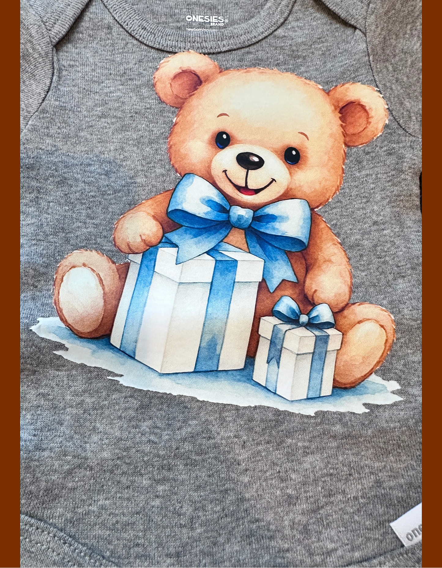 Baby boy teddy bear Onesie Set 0-3 months