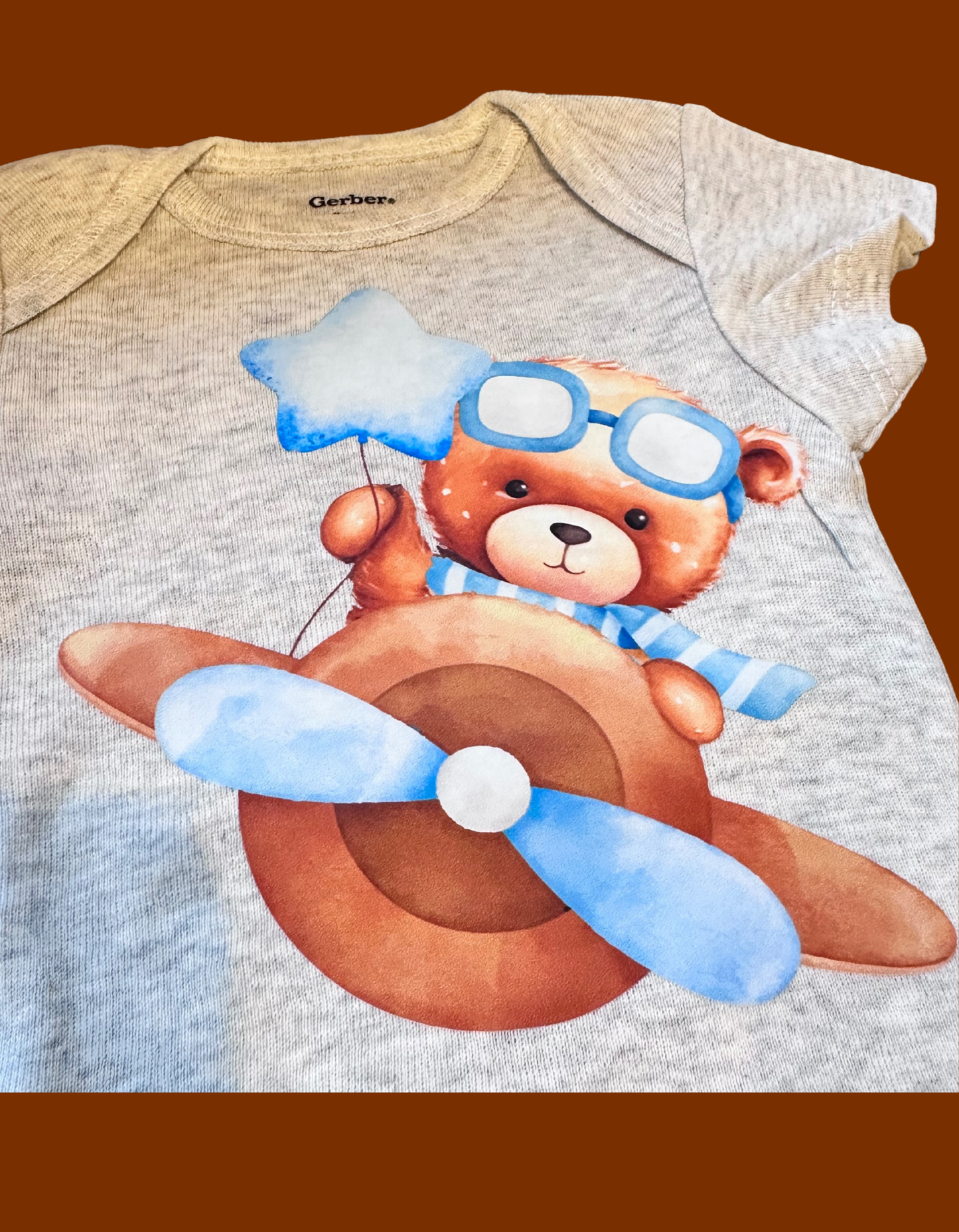 Baby boy teddy bear Onesie Set 0-3 months