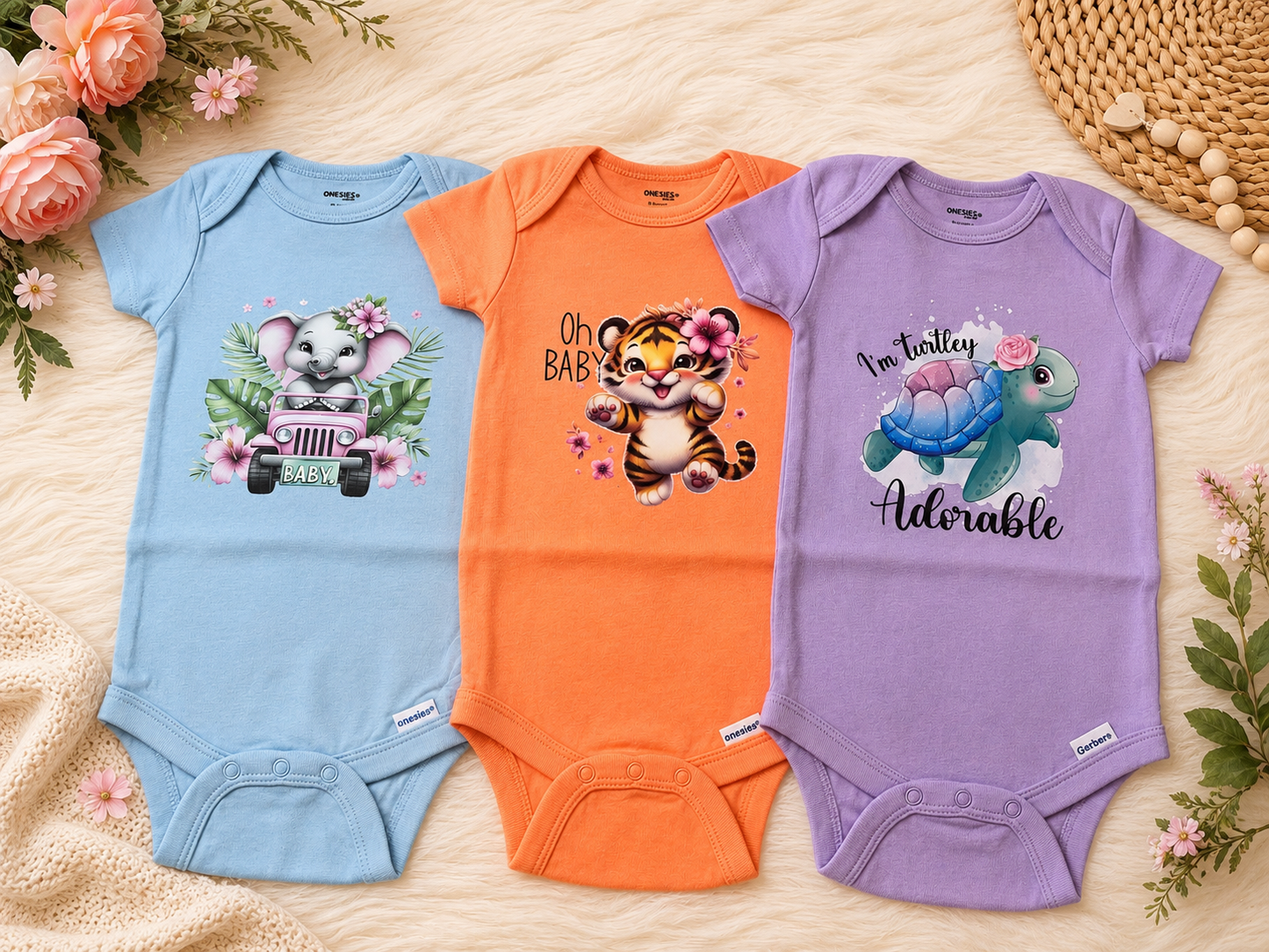 Baby girl onesie set 6-9 months