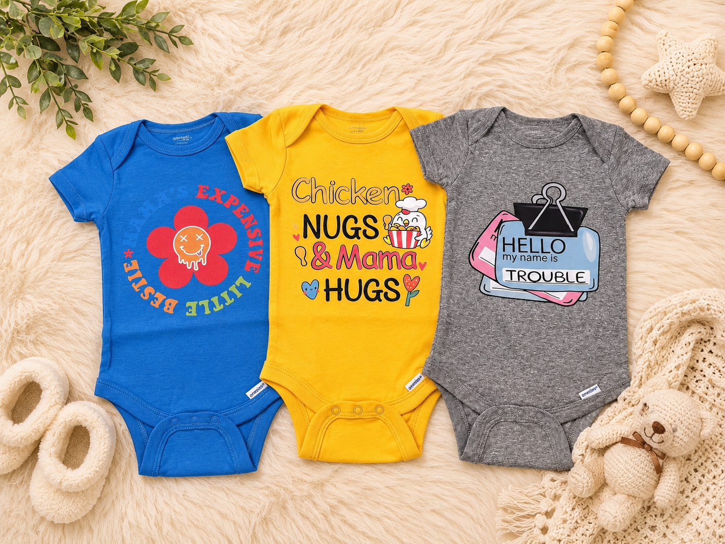 Baby boy onesie set 6-9 months