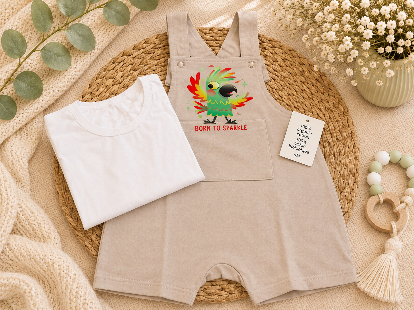 100% organic cotton jumper with white shirt