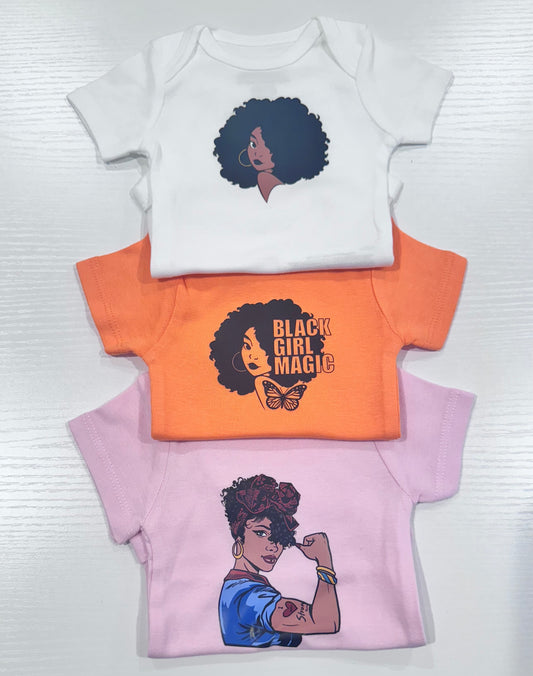 Baby girl onesie set Of 3