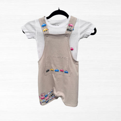 Small Car Body Jump Suit Set (unisex) size 3T