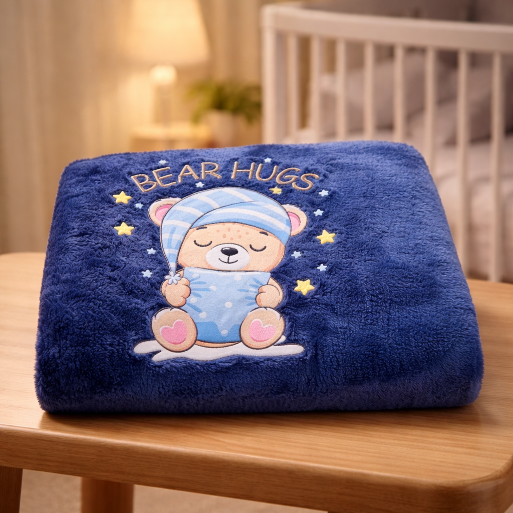 Infant Personalized Soft Flannel Travel  Blankets