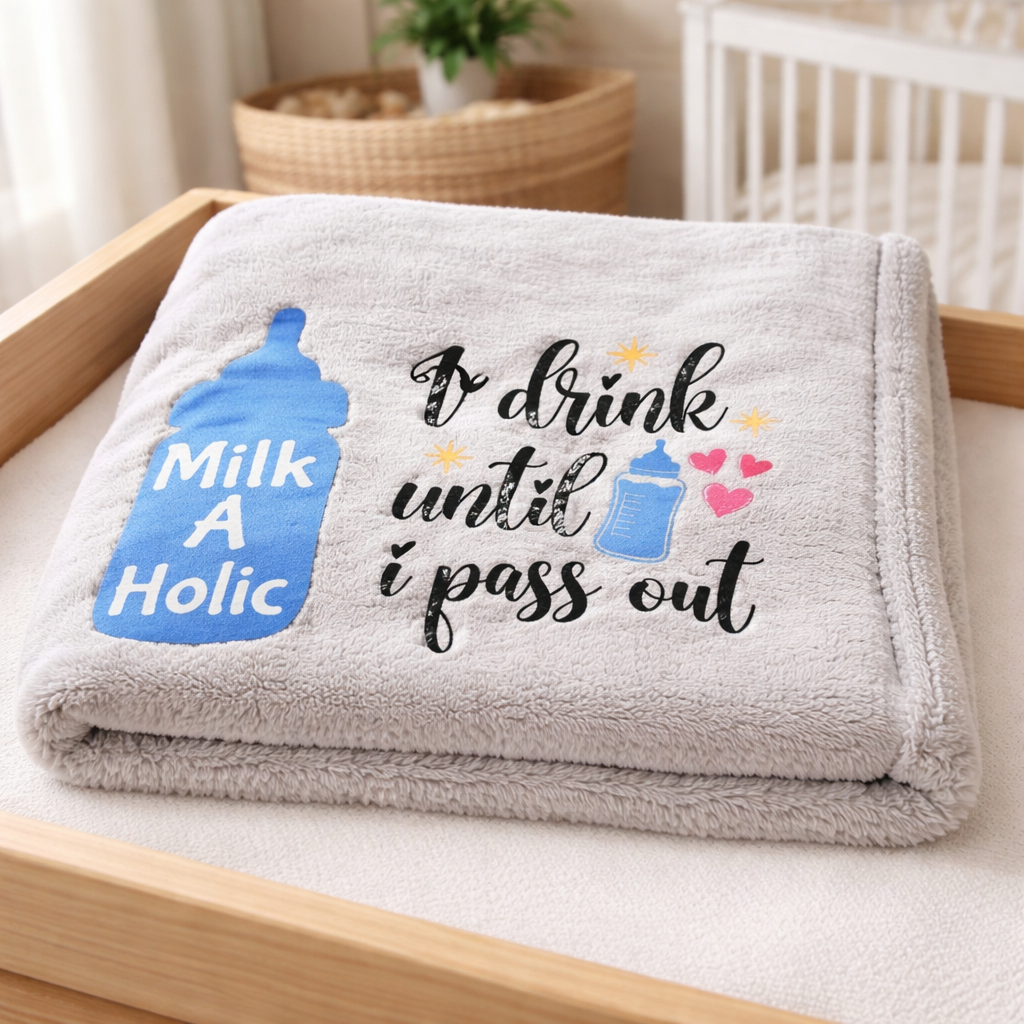 Infant Personalized Soft Flannel Travel  Blankets
