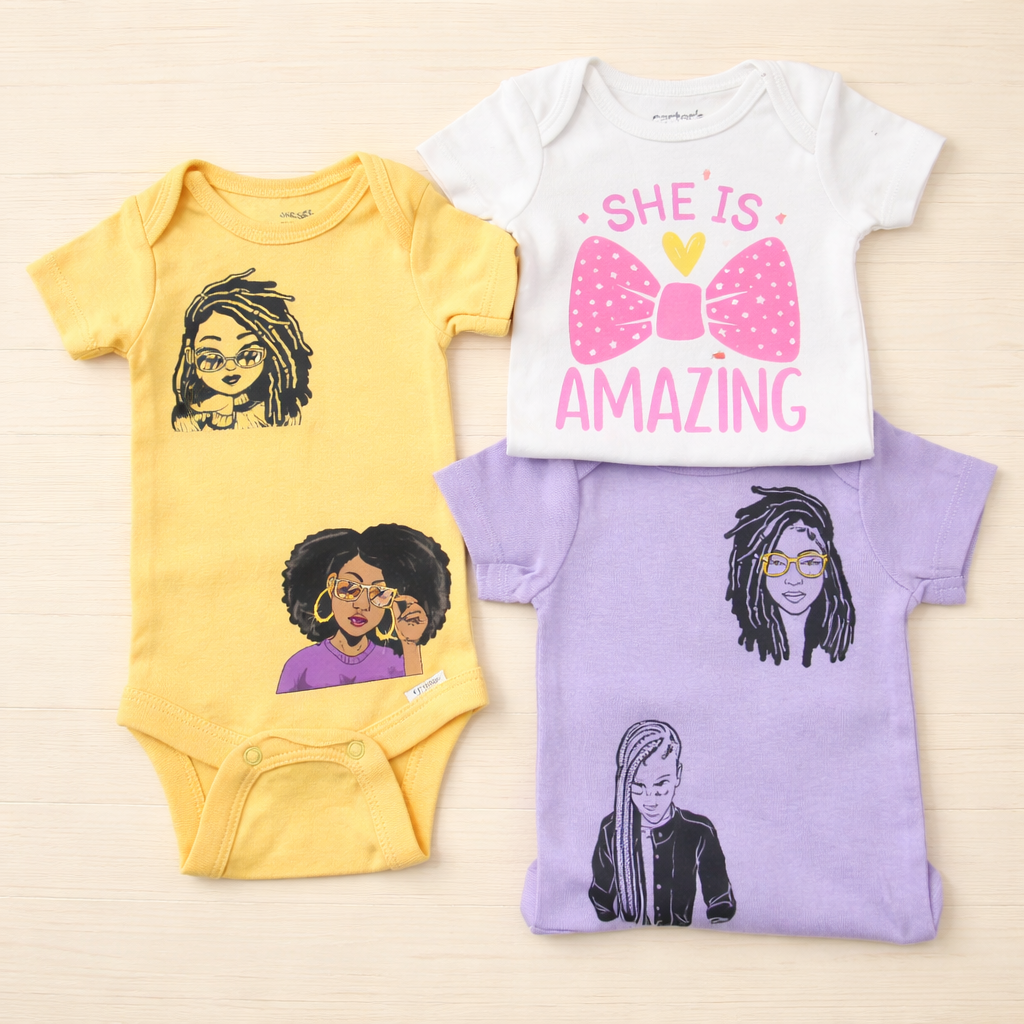 Baby girl New Born onesie set Of 3
