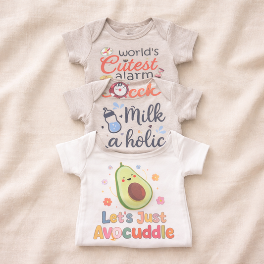 Personalized unisex onesie set Of 3