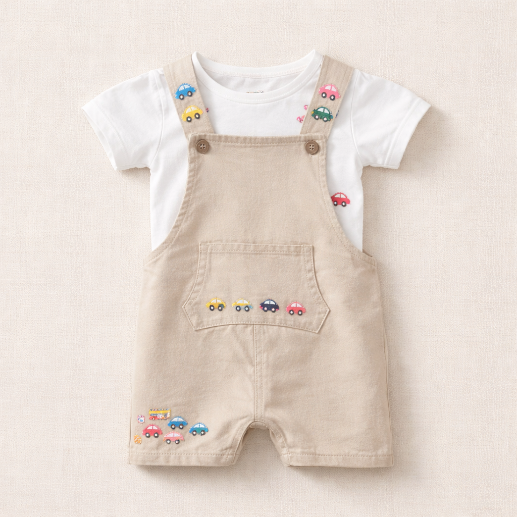 Small Car Body Jump Suit Set (unisex) size 3T