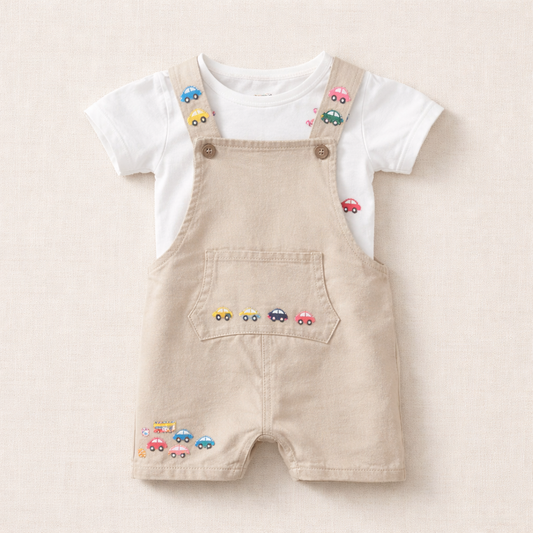 Small Car Body Jump Suit Set (unisex) size 3T