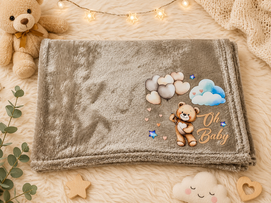 Newborn soft wrap blanket