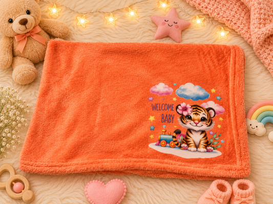 Newborn soft wrap blanket