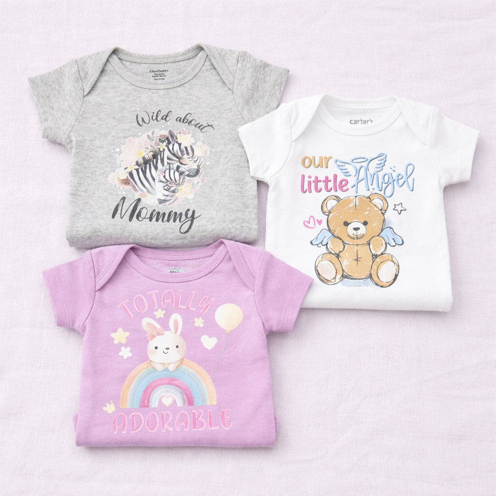 Baby girl, onesie set Of 3