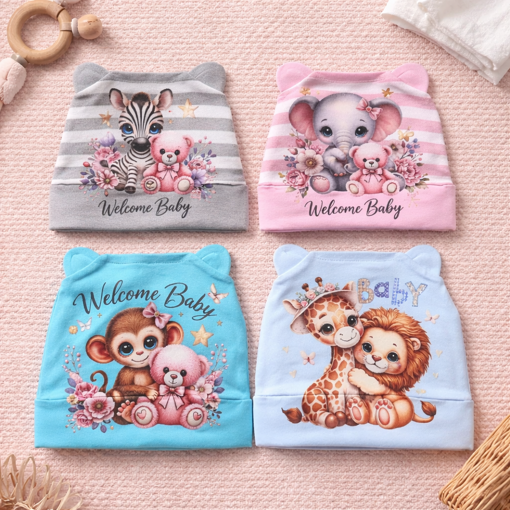 Hand Made Infant Teddy Bear Hat’s