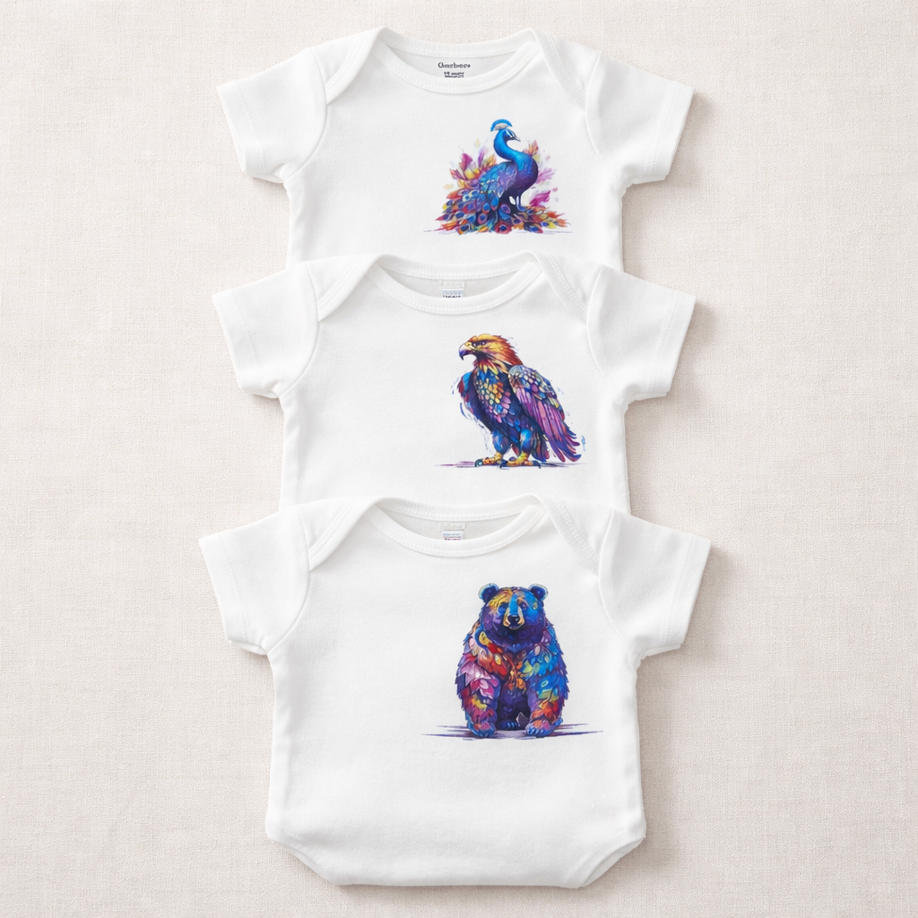 Animal Friends onesie set Of 3