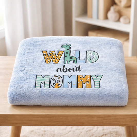 Infant Personalized Soft Flannel Travel  Blankets